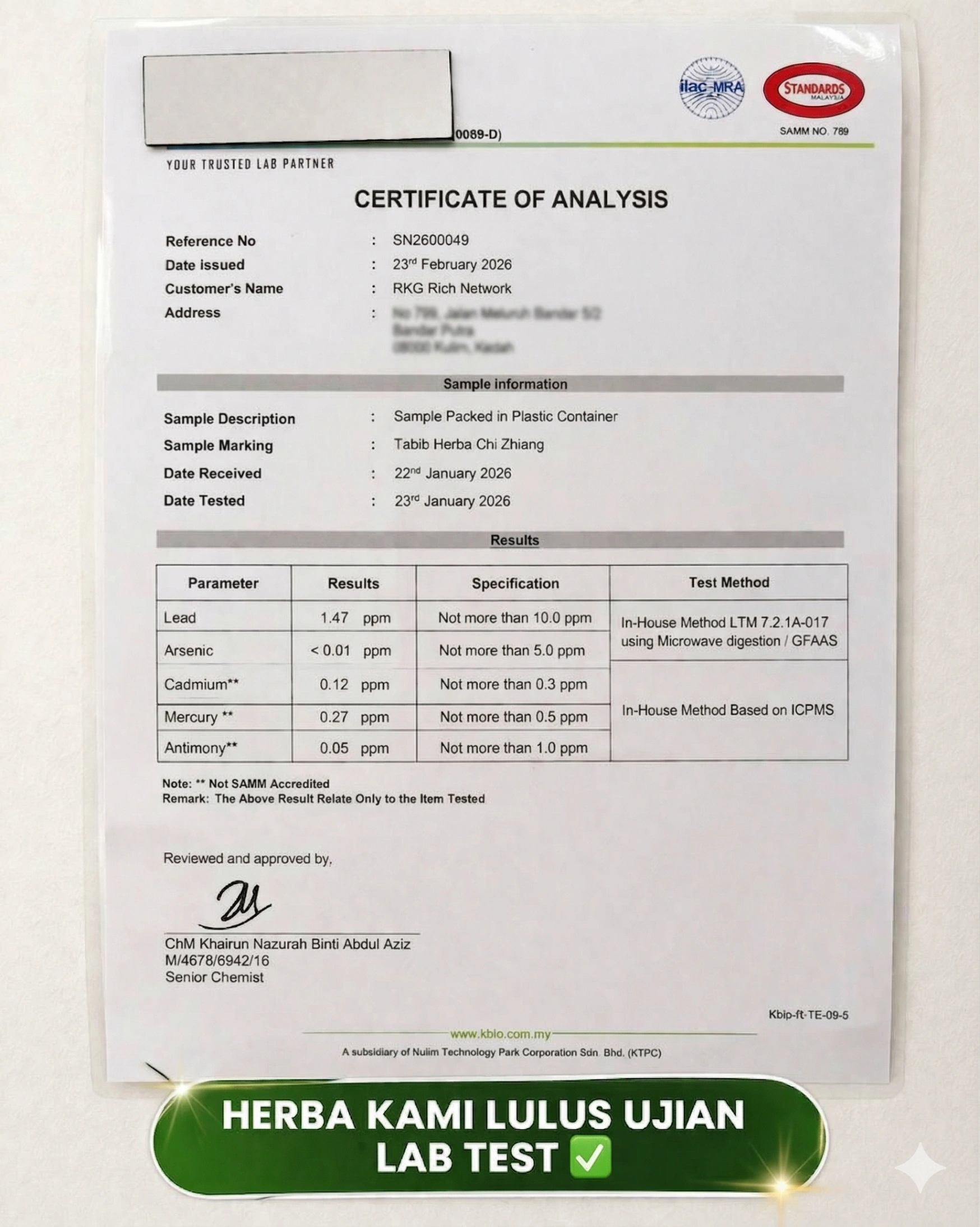 Lab Test
