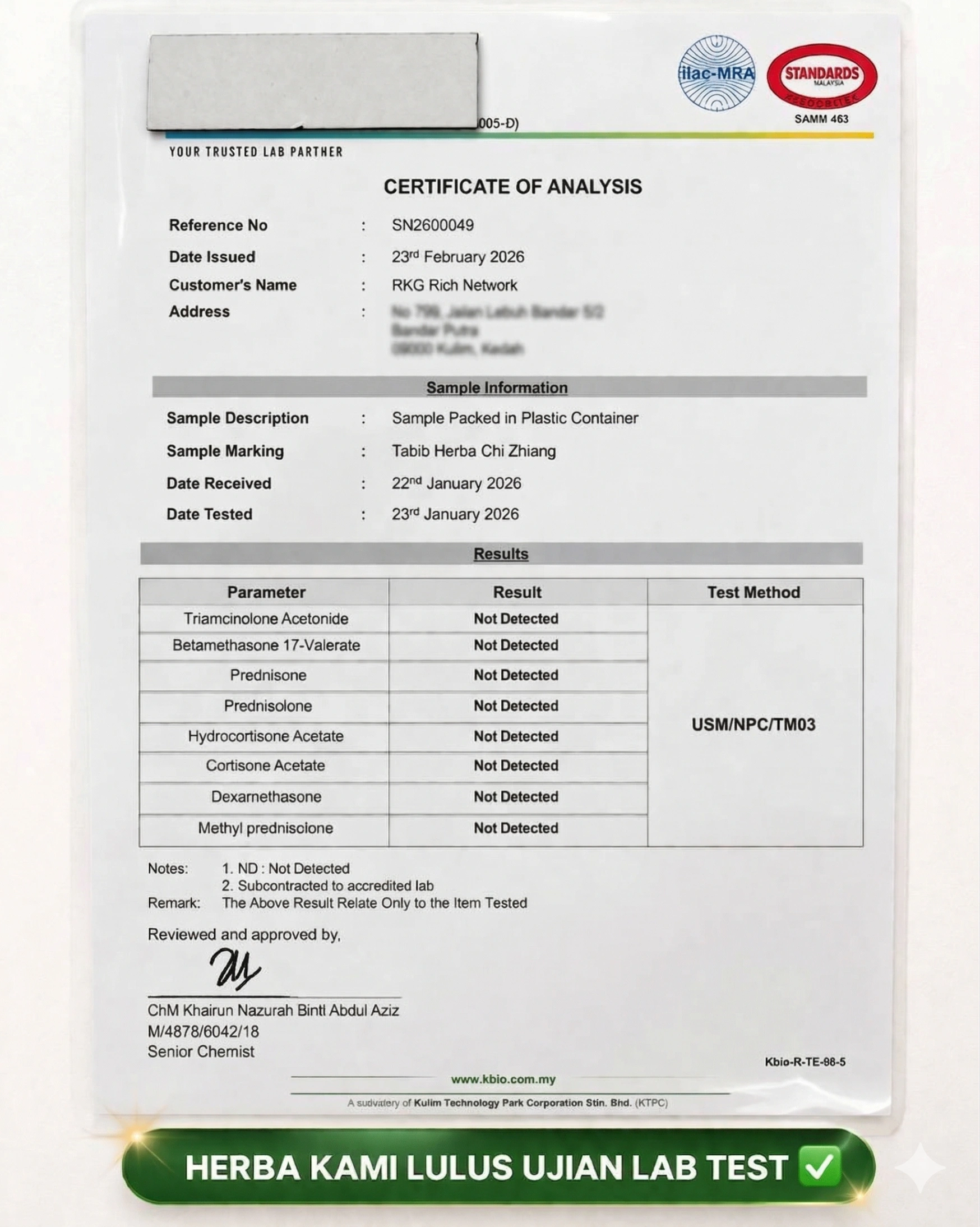 Lab Test